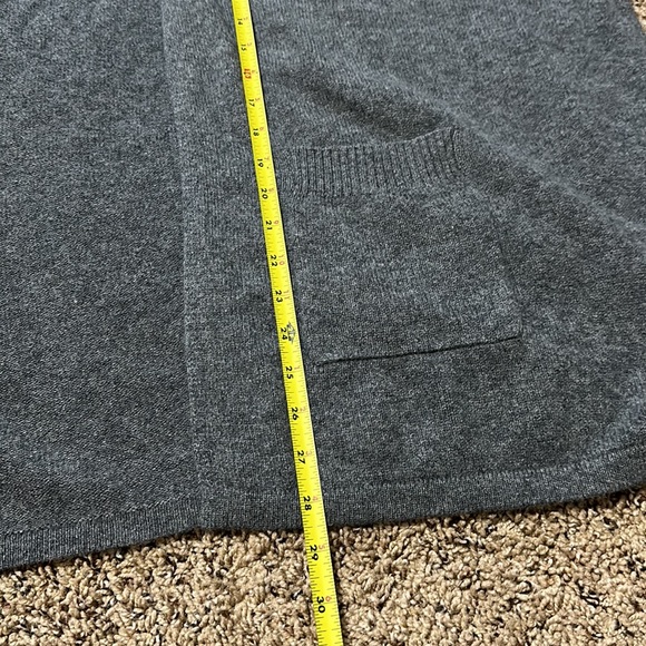 Nordstrom Gray Cashmere Open Poncho/Cardigan Sweater One Size - Picture 12 of 13